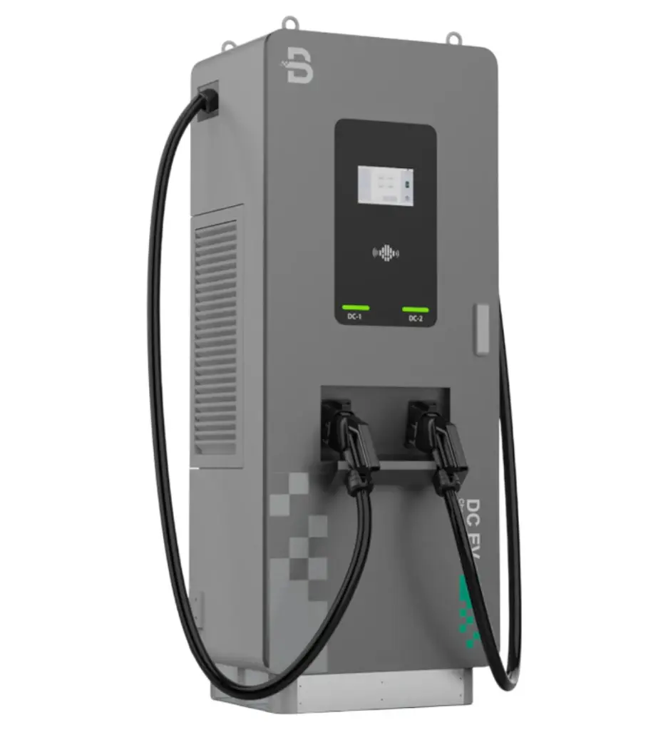 Carregador DC 60 kW EBV BMDC60-D — vista lateral