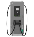 Carregador DC 60 kW EBV BMDC60-D — conector CCS2 e display touchscreen 7 polegadas