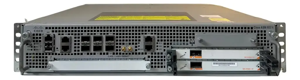 Roteador de Borda Cisco Chassi Completo ASR-1002-X / 1 PWR-AC /1 PWR-DC / 2 SPA-1x10GE / 36G / Semi-Novo