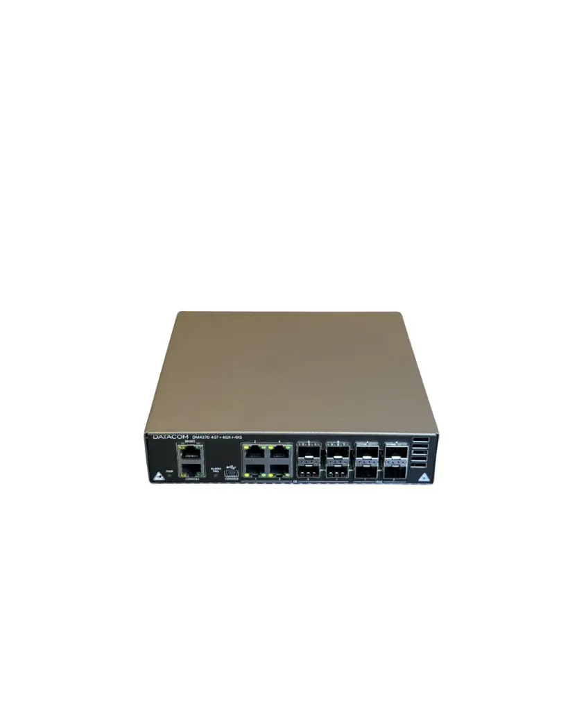Chassi Switch | Datacom | DM4370 | 4 portas ETH 1GE | 4 portas SFP GE | 4 portas SFP+ 10GE | l2/l3 | Mpls | Bgp