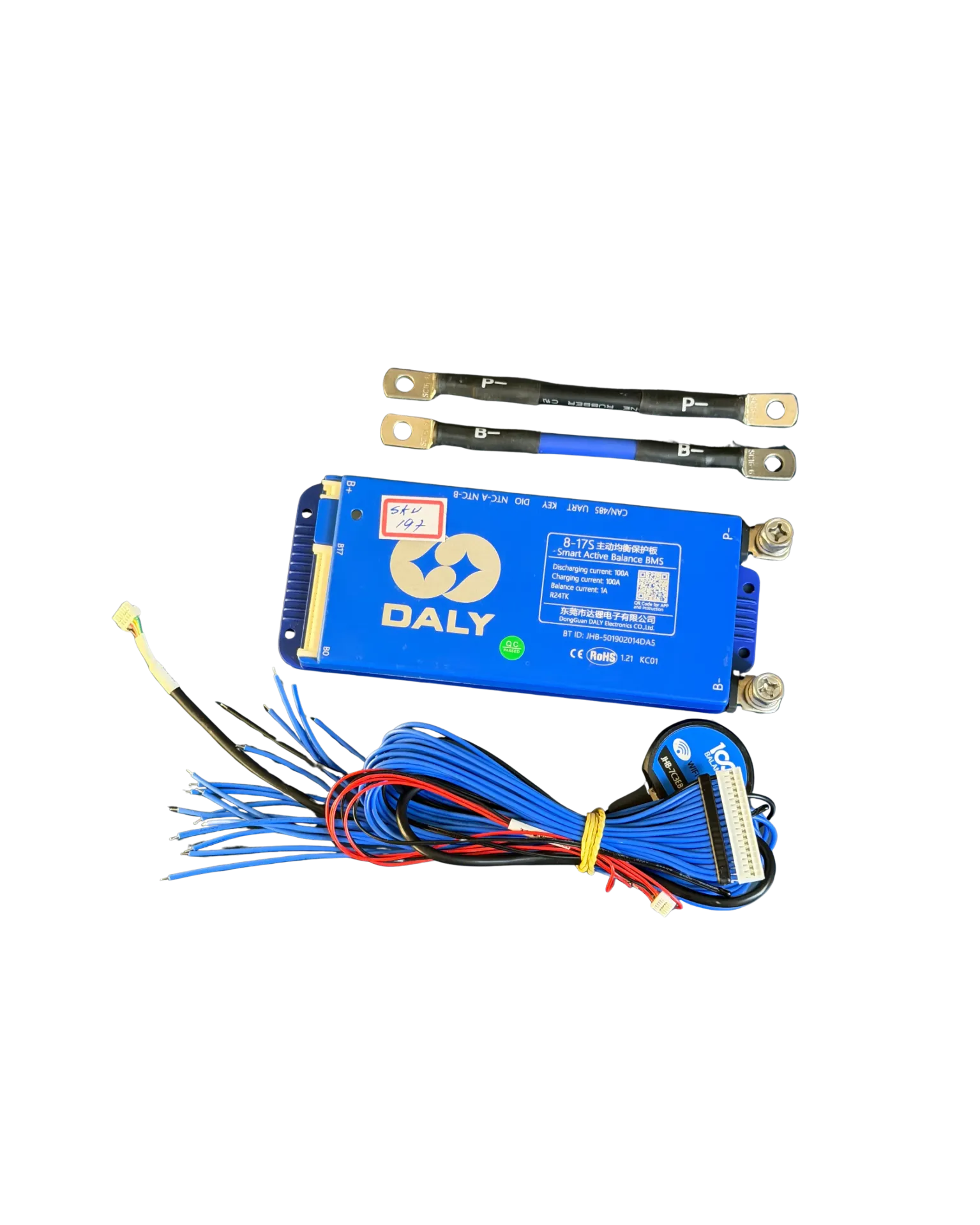Modulo Controlador Bateria Litio | Daly | BMS Blue  8~17S 100a 48v | Wi-fi