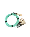 Cabo Óptico Ativo | Genérico | AOC QSFP+ | 40G | para 4×SFP+ | 10G | 15m | OM3