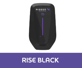 Carregador Veicular | Riseon | Rise Black | EV | A-BL-022-AC-T2-WBER | 22 kW | 3-380V | 32A | Tipo 2 | OCPP 1.6
