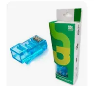 [GTS-CON-403] Conector | GTS RJ45 | Cat5e | Macho | Fast Track | Caixa com 20 unidades